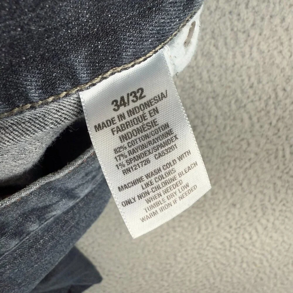 Aeropostale Slim Fit Straight Leg Jeans Men's 34x32 Modern‎ Faded Denim Pants